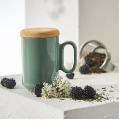 Tisanière avec filtre en grès sauge 45cl - Baltika