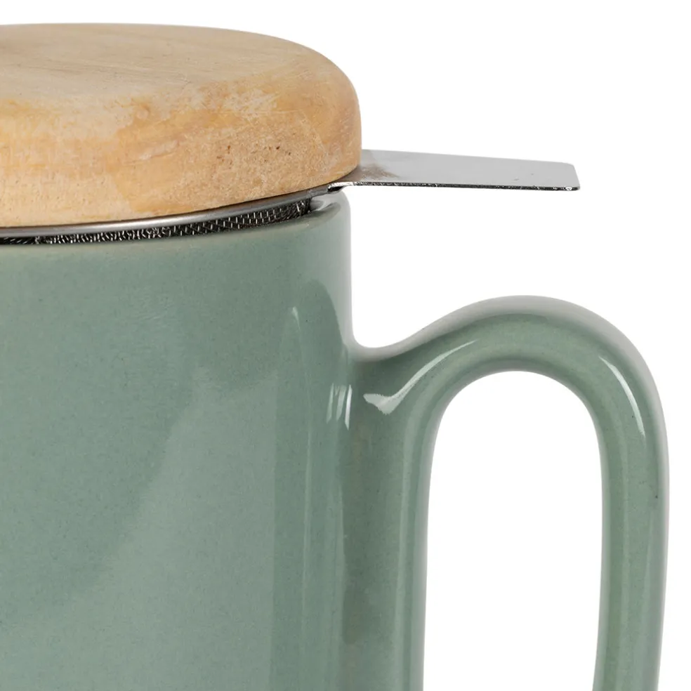 Tisanière avec filtre en grès sauge 45cl - Baltika