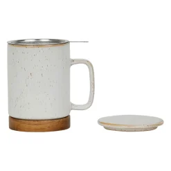 Tisanière en grès avec filtre blanc - nordika