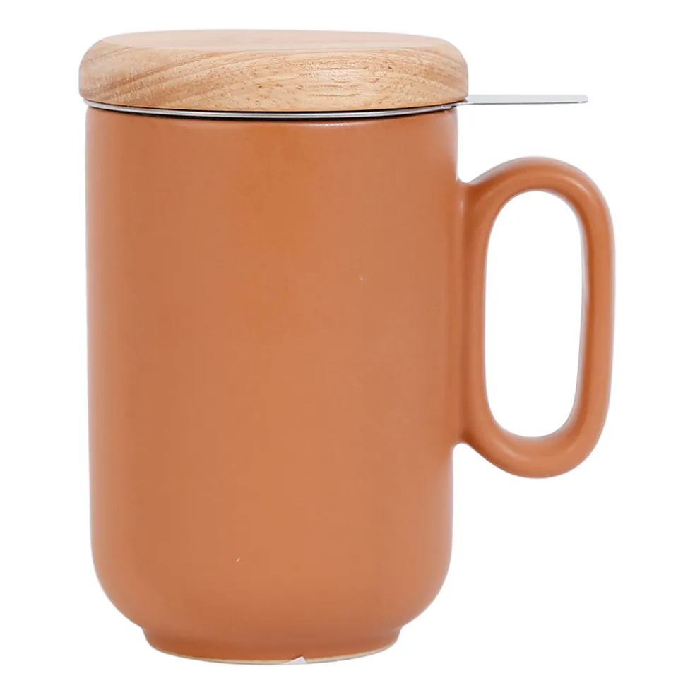 Tisanière en grès avec filtre terracotta - Baltika