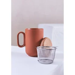 Tisanière en grès avec filtre terracotta - Baltika