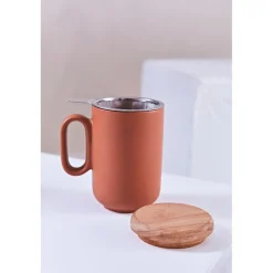 Tisanière en grès avec filtre terracotta - Baltika