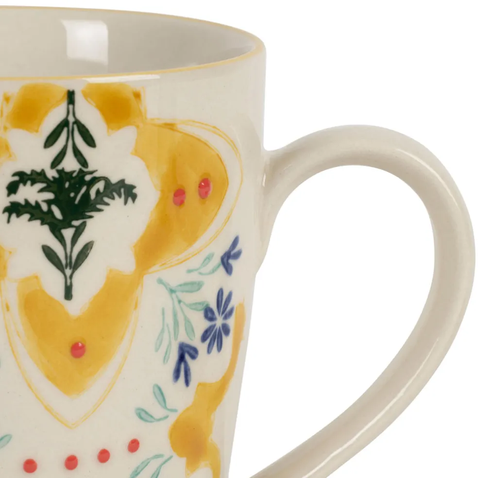 Tisanière en grès jaune avec filtre inox 30cl - Azulejo