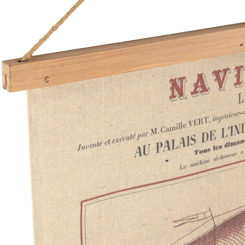 Toile en tissu Navire Aerien 65x85cm - Aerien