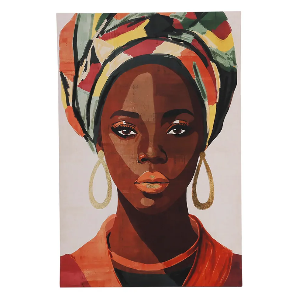 Toile femme multicolore 60x90cm - Seguia