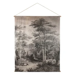 Toile pinacée gris 120x150cm