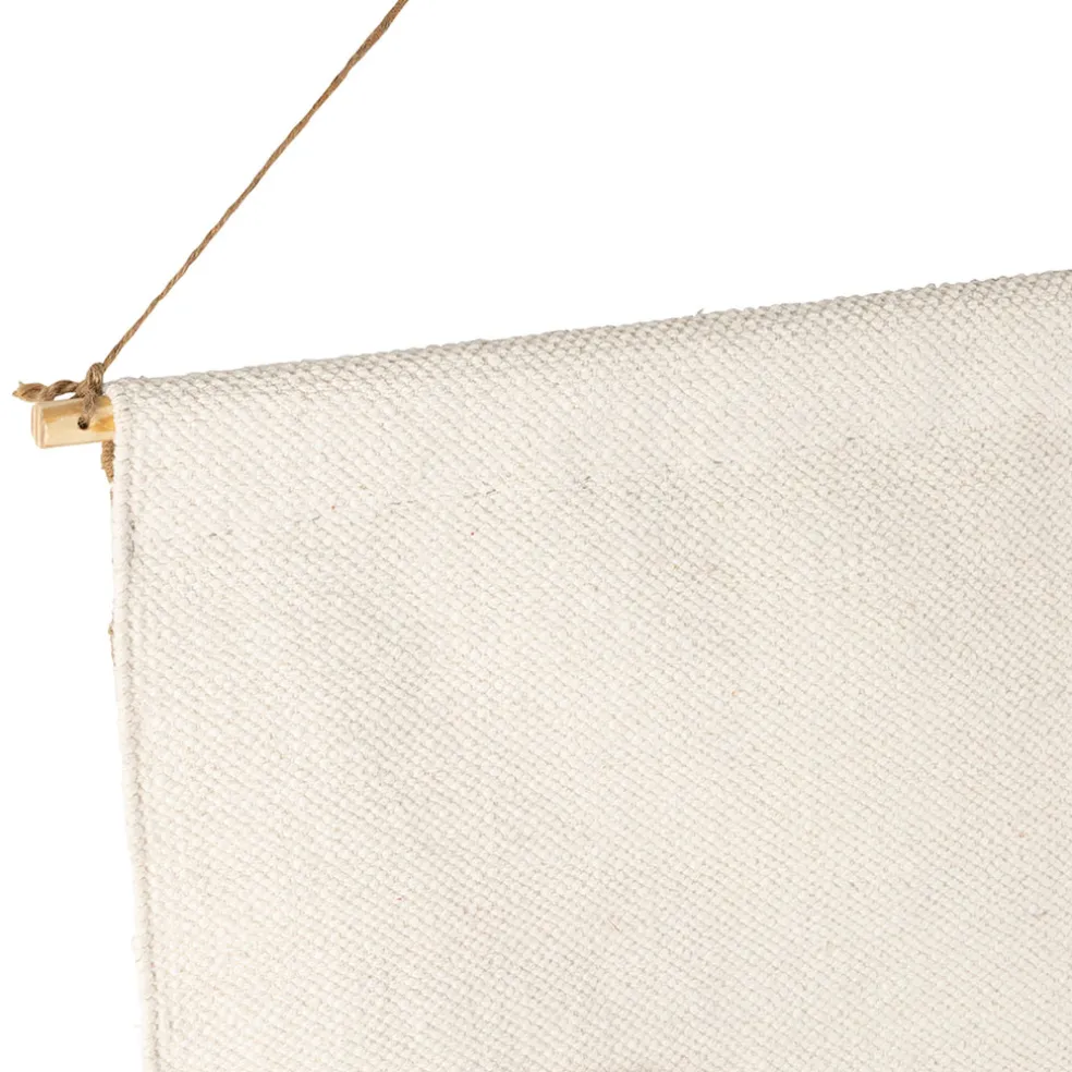 Toile tufté en coton ecru 125x140cm - Organic