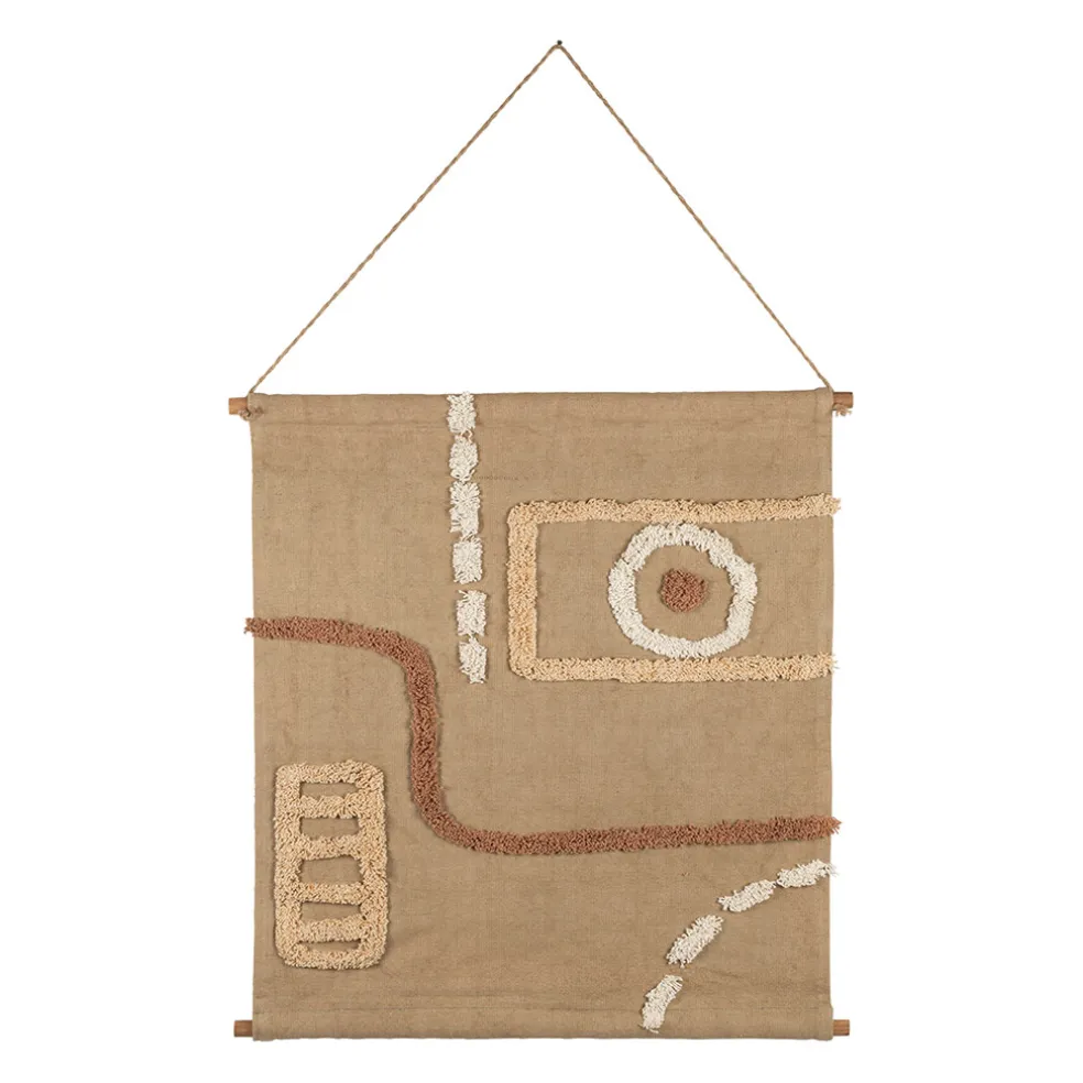 Toile tufté en coton naturel 60xh70cm - Soul Craft