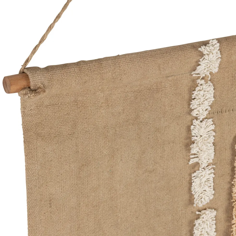 Toile tufté en coton naturel 60xh70cm - Soul Craft