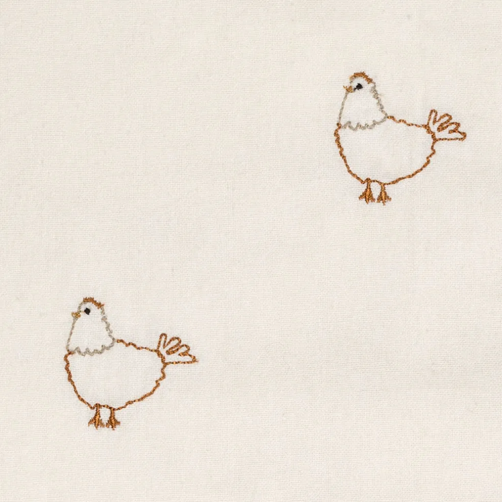 Torchon en coton écru 70x50cm - La Ferme