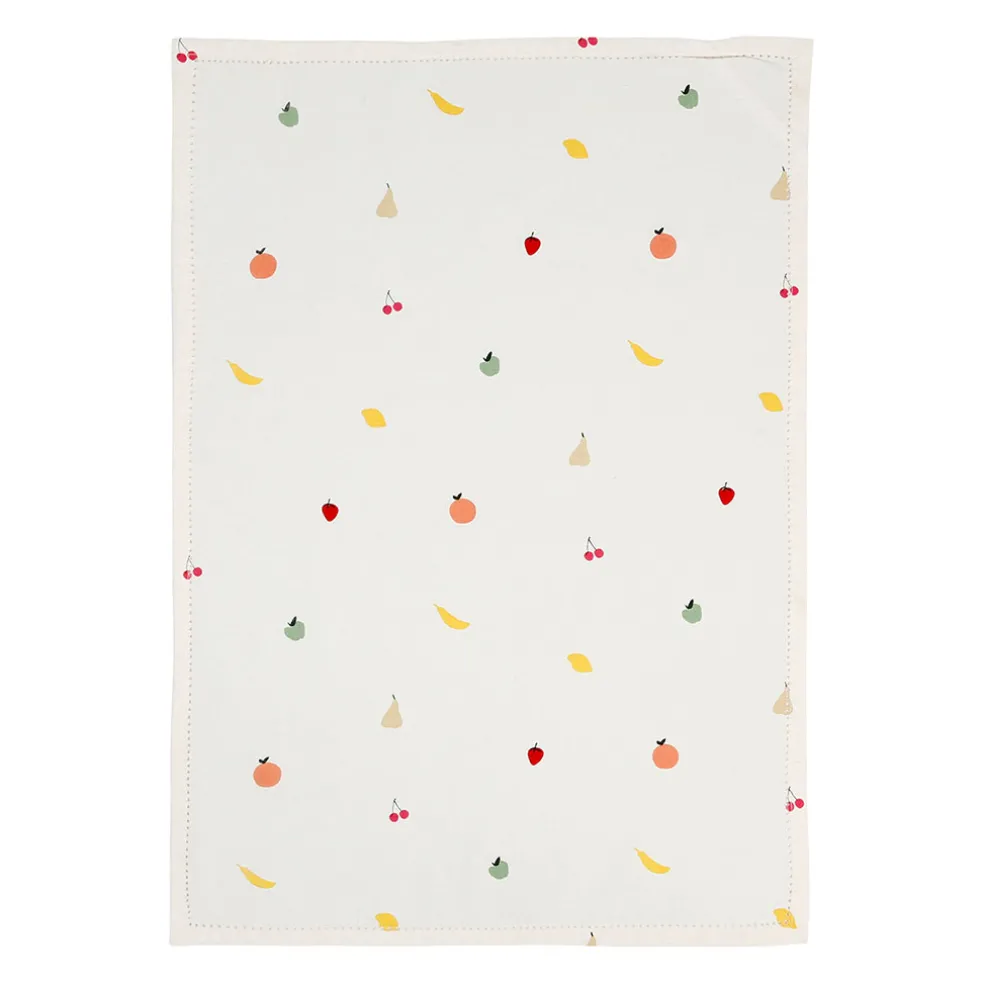 Torchon en coton multicolore 50x70cm - Les Fruits