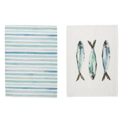 Torchon x2 riviere turquoise