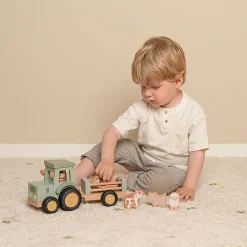 Tracteur avec remorque en bois - Little Farm