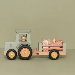 Tracteur avec remorque en bois - Little Farm