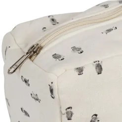 Trousse de toilette banquise en coton écru et gris - Sweetdream