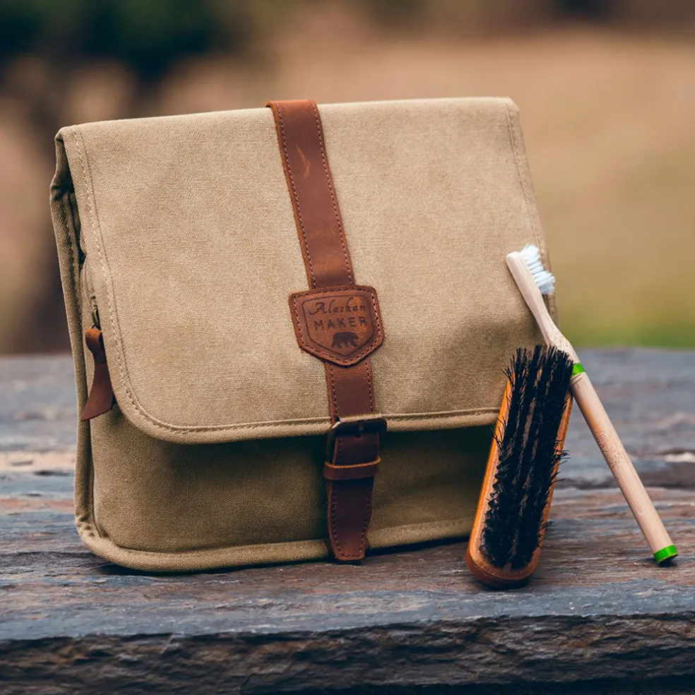 Trousse de toilette couleur naturel - Trappeur