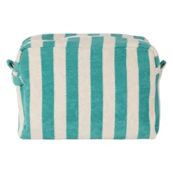Trousse de toilette en coton et polyester émeraude - Palma