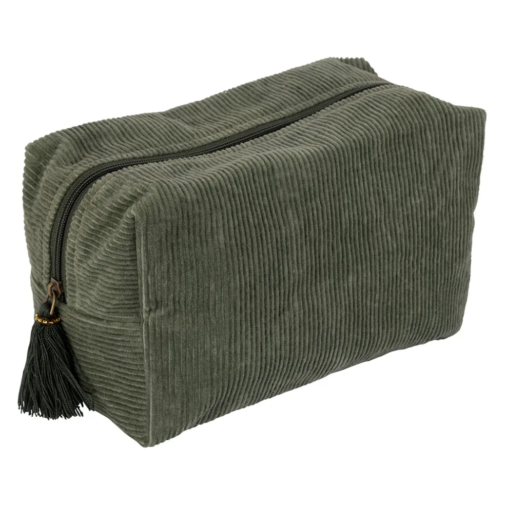 Trousse en coton et polyester kaki - Manarola