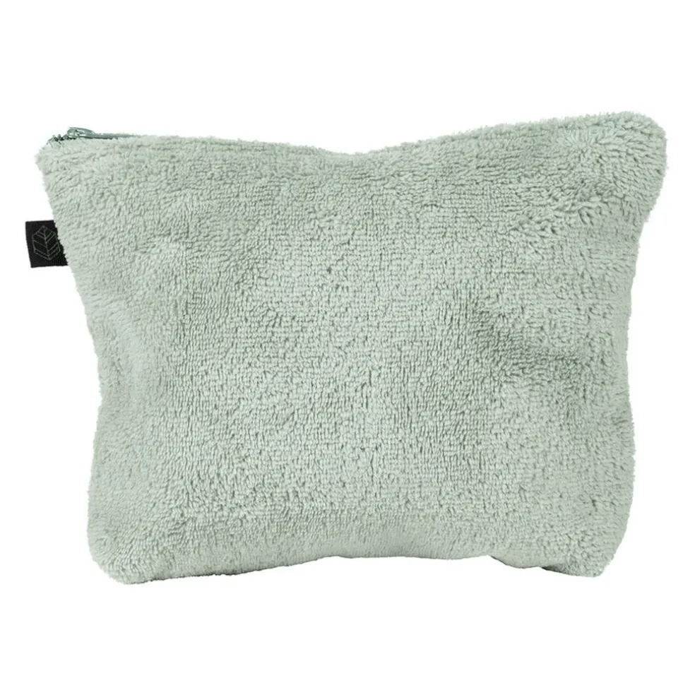 Trousse en velours celadon - St Tropez