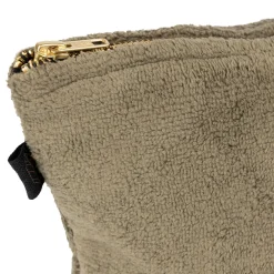 Trousse en velours kaki - St Tropez