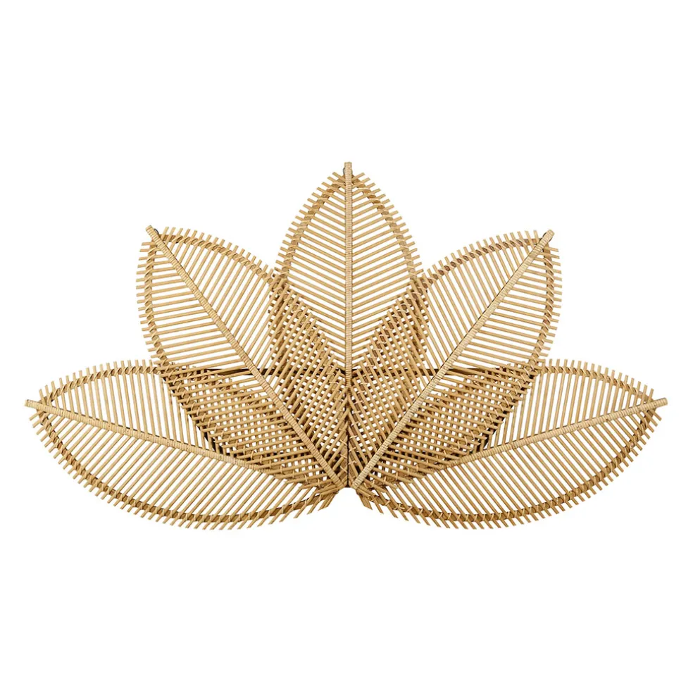 Tête de lit en bambou naturel foncé