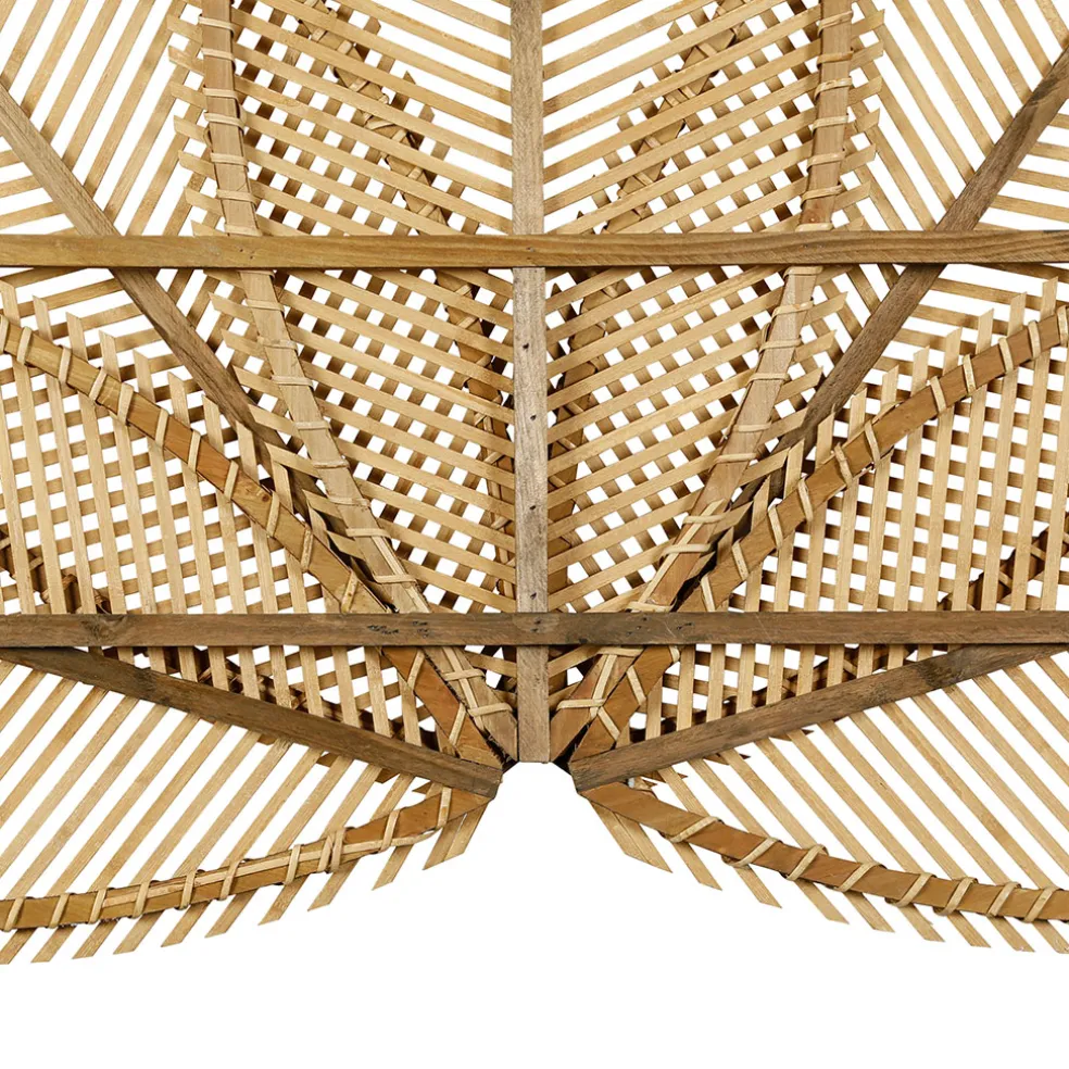 Tête de lit en bambou naturel foncé