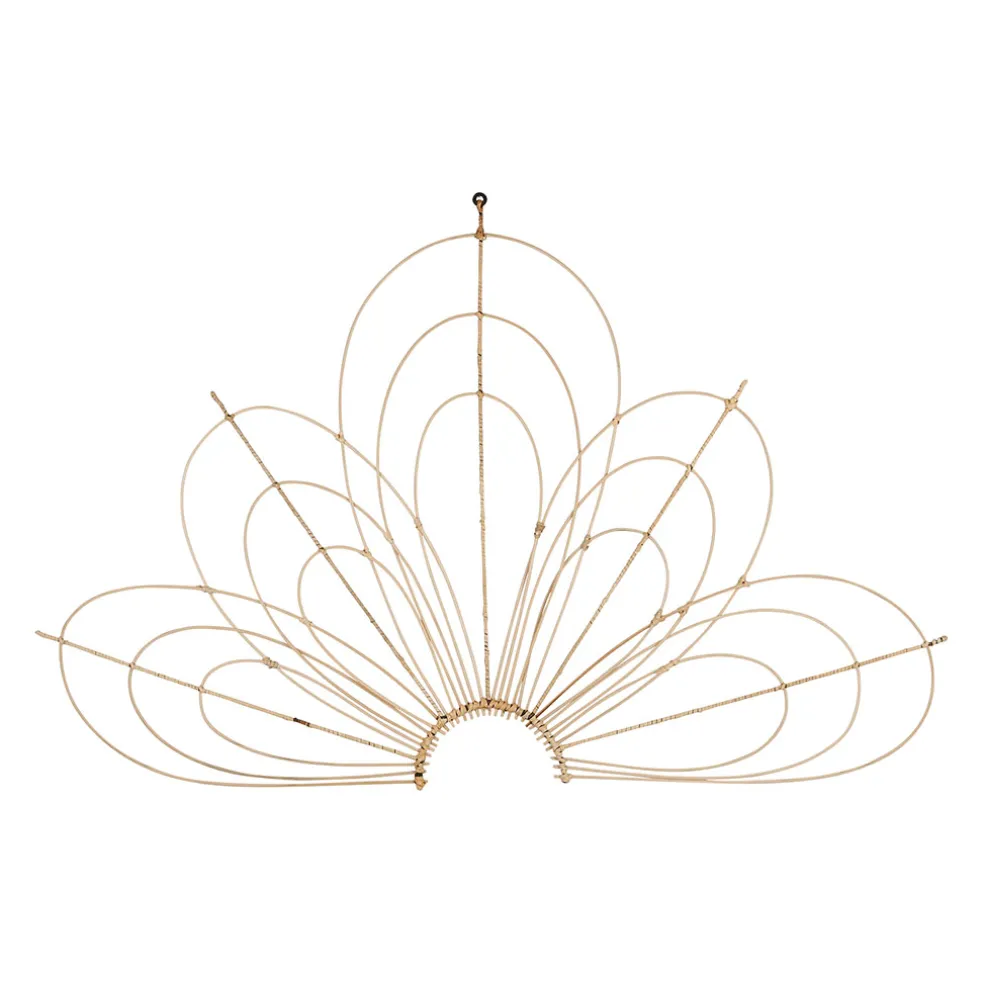 Tête de lit en rotin naturel