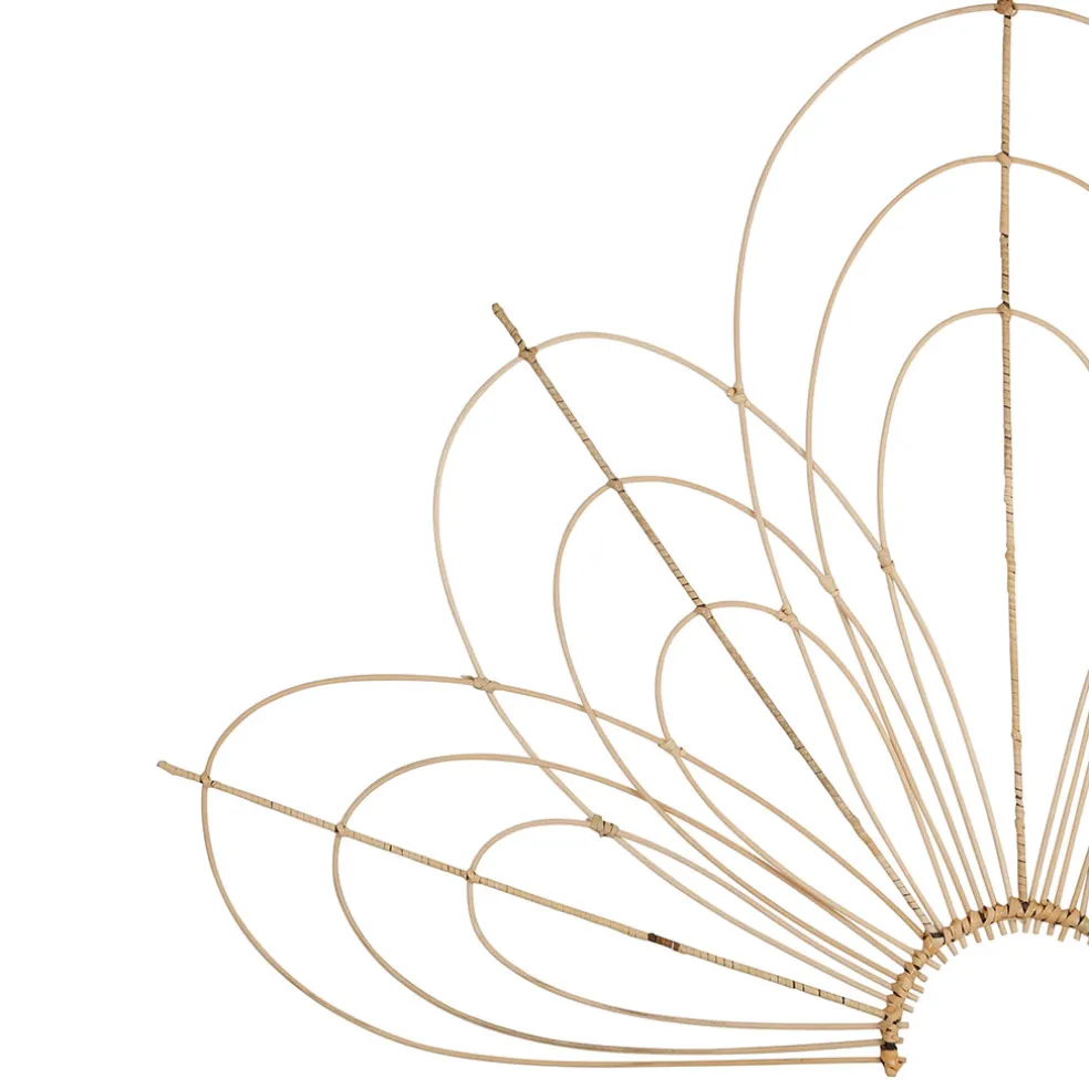 Tête de lit en rotin naturel