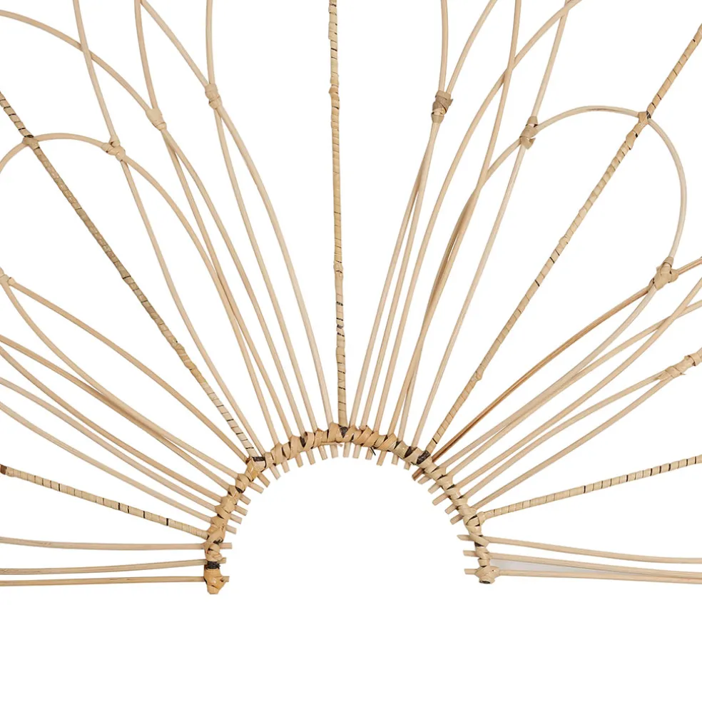 Tête de lit en rotin naturel