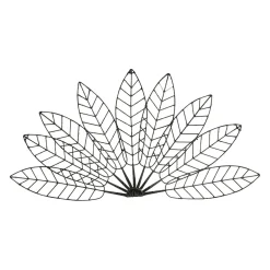 Tête de lit en fer noir - Floraly