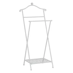 Valet pliant en fer blanc h98cm - charmet