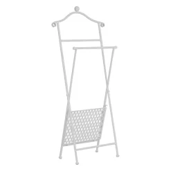Valet pliant en fer blanc h98cm - charmet