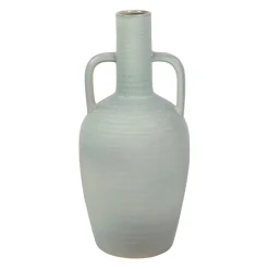 Vase amphore en grès blanc cassé h54cm - Mijas