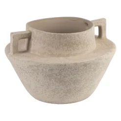 Vase blanc cassé d32xh21.5cm en terre cuite - gena