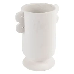 Vase blanc en dolomite - Funny