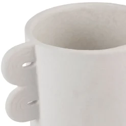 Vase blanc en dolomite - Funny