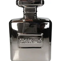 Vase bouteille citron faïence fine d6.5xh24cm