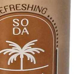 Vase bouteille de soda en faïence marron h24cm