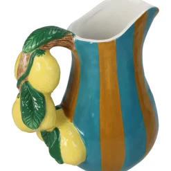 Vase citron dolomite multicolore 18x12x20cm