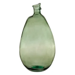 Vase colibri sauge d26xh47cm verre recyclé
