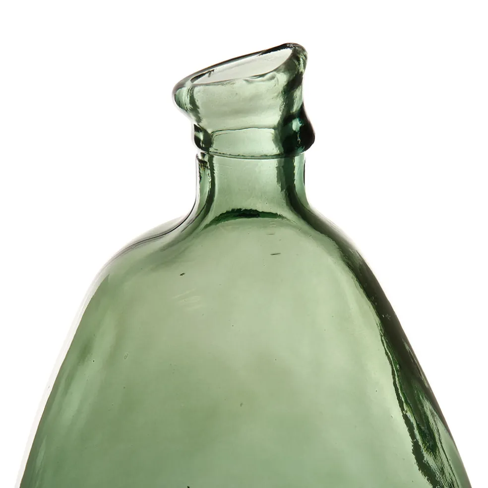 Vase colibri sauge d26xh47cm verre recyclé