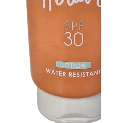 Vase crème solaire en faïence orange h20cm