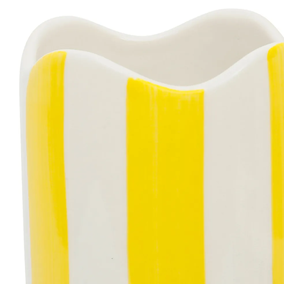 Vase cylindrique en grès écru h23.5cm - Patchuca