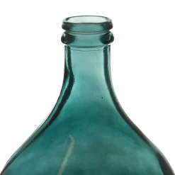 Vase dame-jeanne chai emeraude d29xh43cm verre recyclé