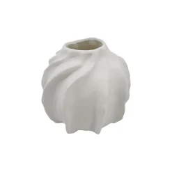 Vase en céramique blanc h10cm