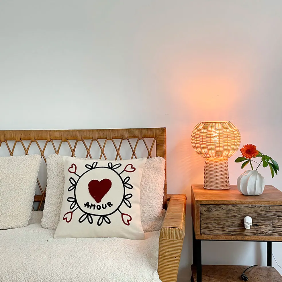 Vase en céramique blanc h10cm