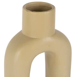 Vase en dolomite blanc cassé h32.5cm -terre boheme