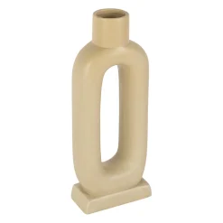 Vase en dolomite blanc cassé h32.5cm -terre boheme