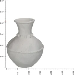 Vase en dolomite blanc h20.7cm