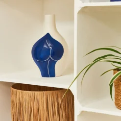 Vase en dolomite écru h22cm - Greeka